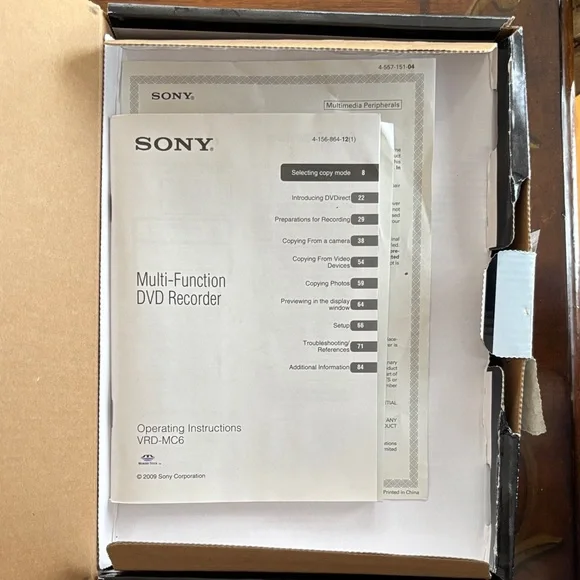 Sony Multi-Function DVD Direct Recorder - Picture 2 of 3